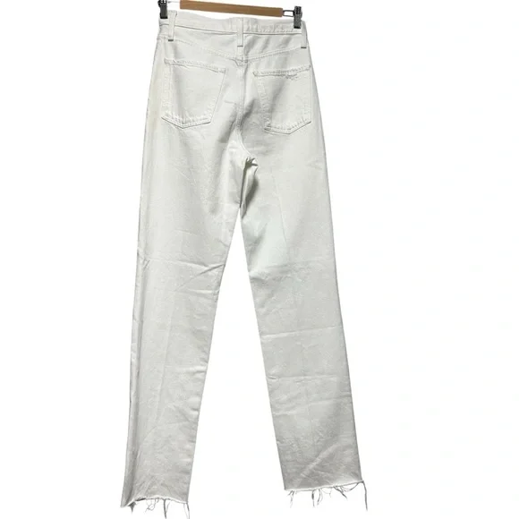 Favorite Daughter The Otto High Rise Boyfriend Jeans In Whistler White NWT - Picture 3 of 12